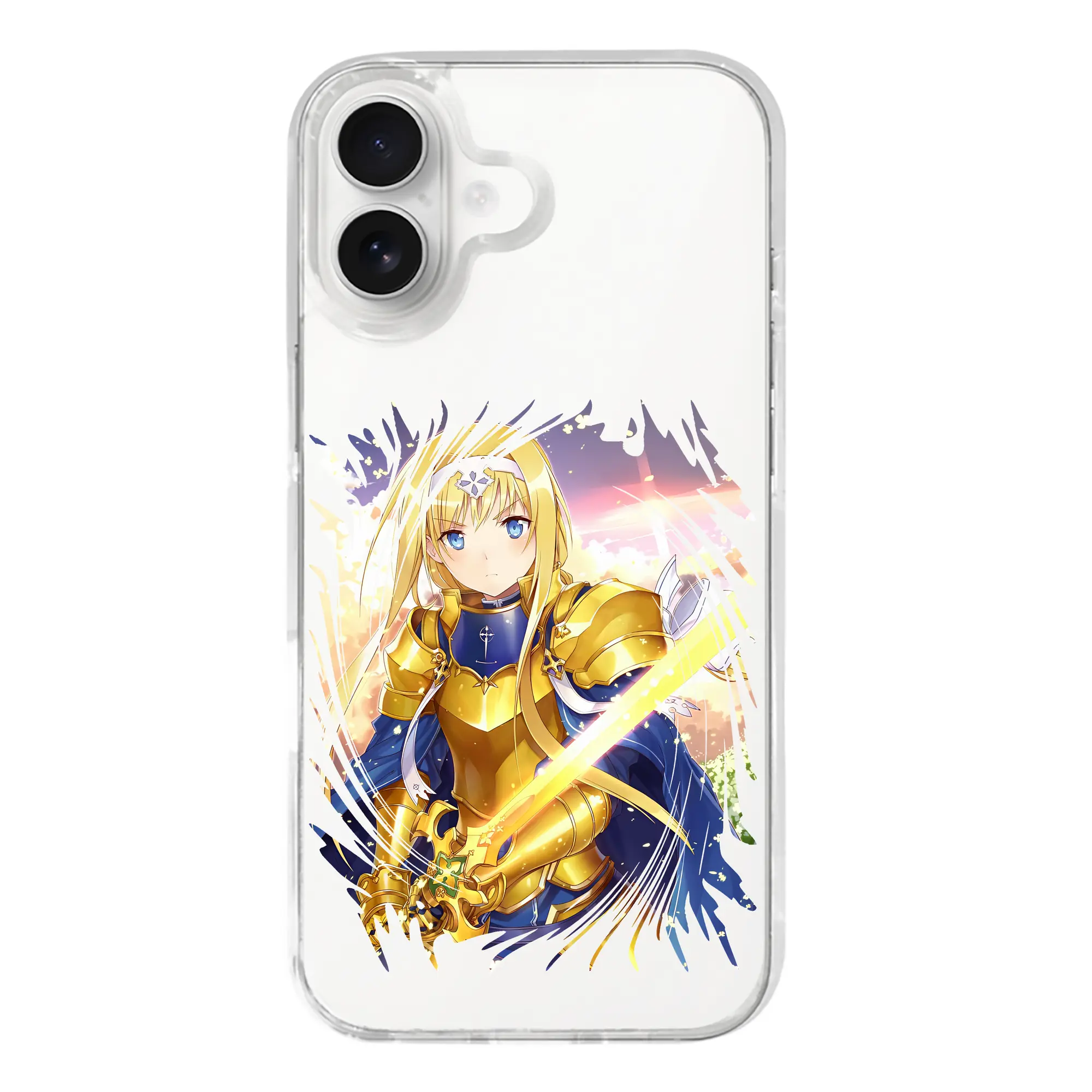 ソードアートオンライン グッズ アリス・ツーベルク - iPhone 17シリーズ 透明スマホケース – 薄型・耐衝撃・精密フィット保護カバー